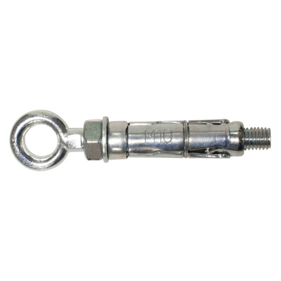 M10 Eye Bolt Shield Anchor Zinc Plated (CR3) (Forged Type)