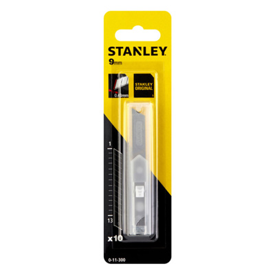 9mm Snap Off Blade(Card Of 10) Stanley Cat-0-11-300