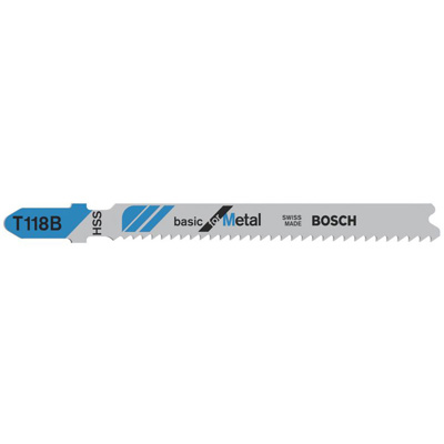 Jigsaw Blade - Basic For Metal Pack Of 5 2608631014 T118B Bosch